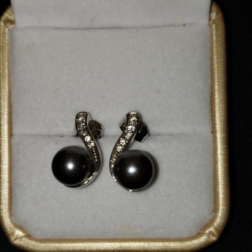 Silver earrings